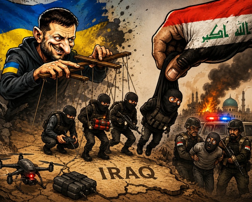 Dugaan operasi sabotase di Irak yang memicu saling tuding antara Baghdad dan Kyiv, sementara penyelidikan resmi masih berlangsung. (Ilustrasi: ChatGPT).