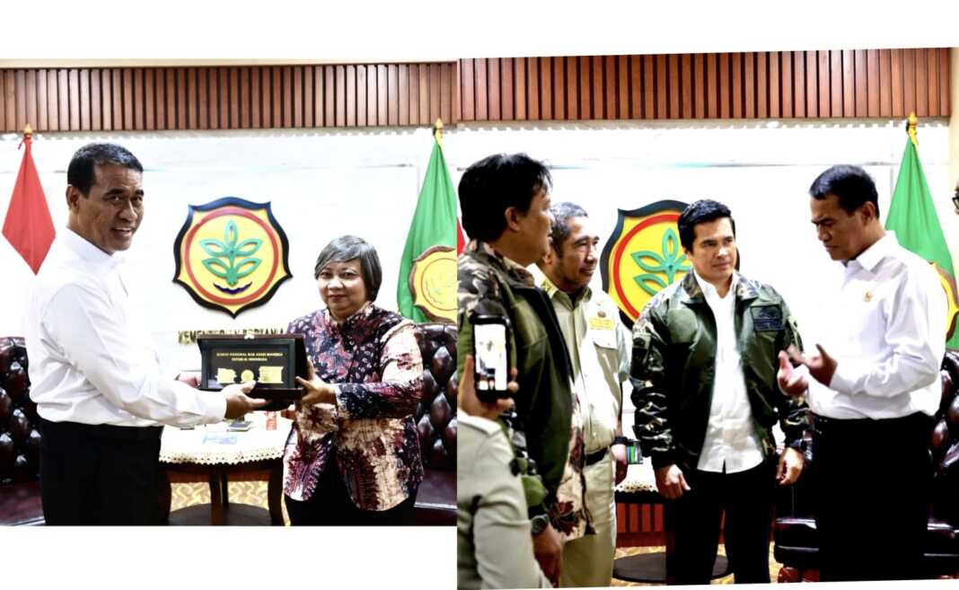 Mentan Amran bersama Komnas HAM dan PPM LVRI bahas pemberantasan mafia pangan