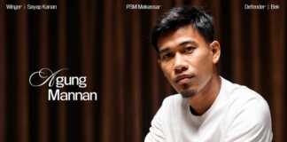 Agung Mannan dalam materi pengumuman resmi kepulangannya ke PSM Makassar.