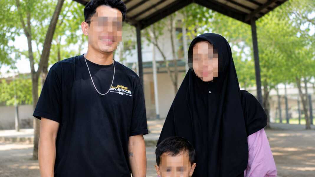 Foto keluarga Jamil, Nur Hanissa, dan Rizky sebelum kasus pembunuhan satu keluarga di Palu.