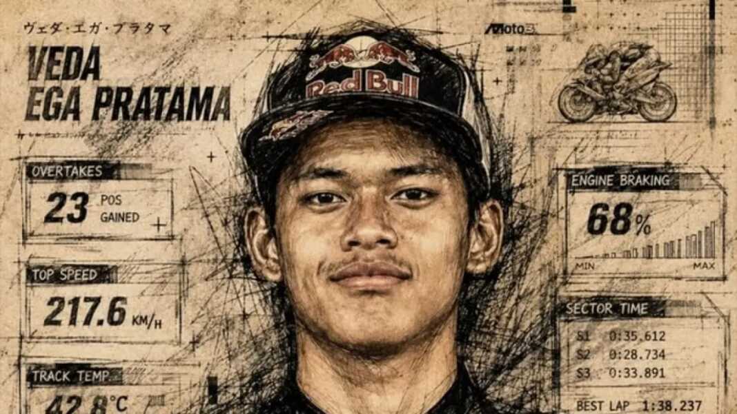 Veda Ega Pratama menatap balapan Moto3 Inggris di Sirkuit Silverstone 7-9 Agustus 2026.