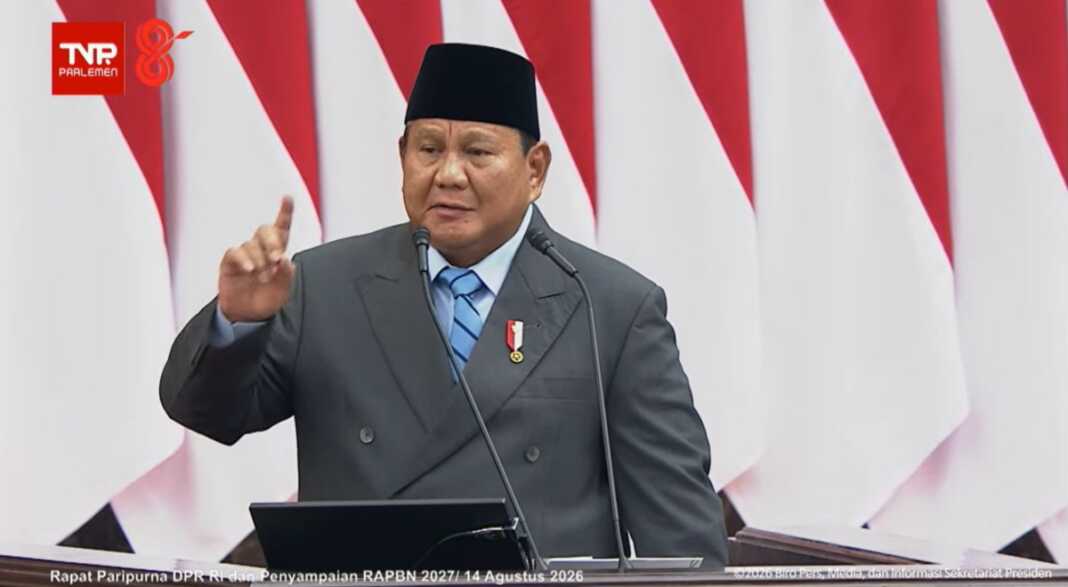 Pidato Presiden RI dalam rangka penyampaian RUU APBN 2027 dan Nota Keuangan.