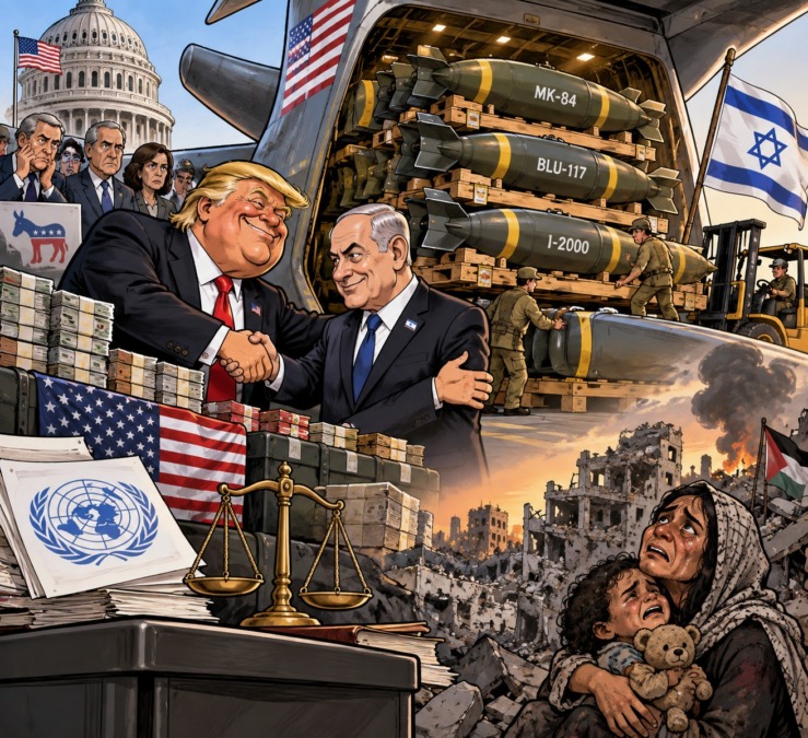 AS menyiapkan puluhan ribu bom untuk Israel, memicu kekhawatiran kemanusiaan di tengah kehancuran Gaza (Dok. Ilustrasi)