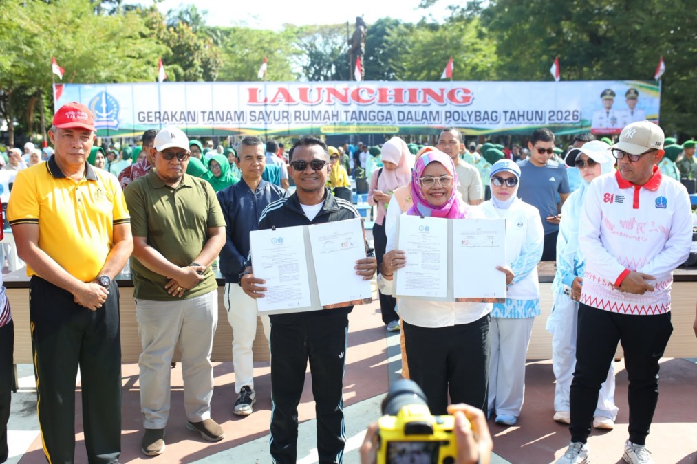 Bupati Bone menggandeng Polbangtan Gowa untuk memperkuat ketahanan pangan dan penanganan stunting melalui optimalisasi pertanian dan peternakan lokal, Jumat (18/9/2026)