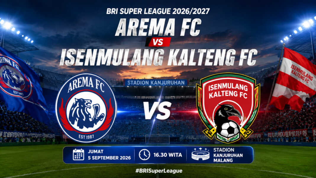Arema FC menghadapi Isenmulang Kalteng FC