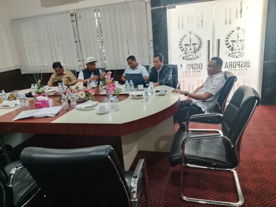 Rapat Koordinasi Penetapan Venue Porprov Wajo - Bone 2026 Kantor Dispora Sulawesi Selatan