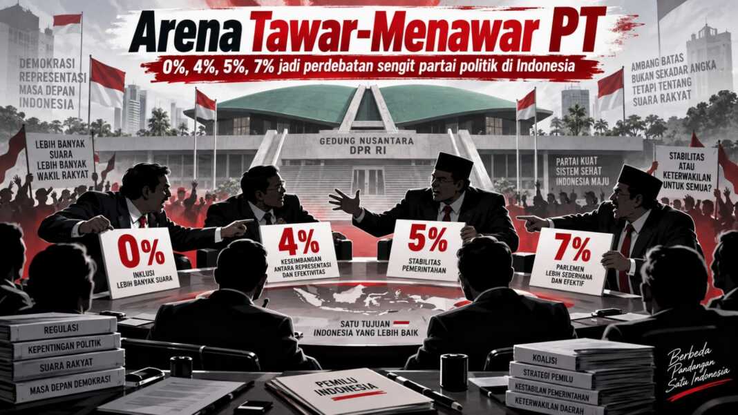 Ilustrasi. Tawar menawar politik di parlemen soal ambang batas parlemen atau parliamentary thresshold.
