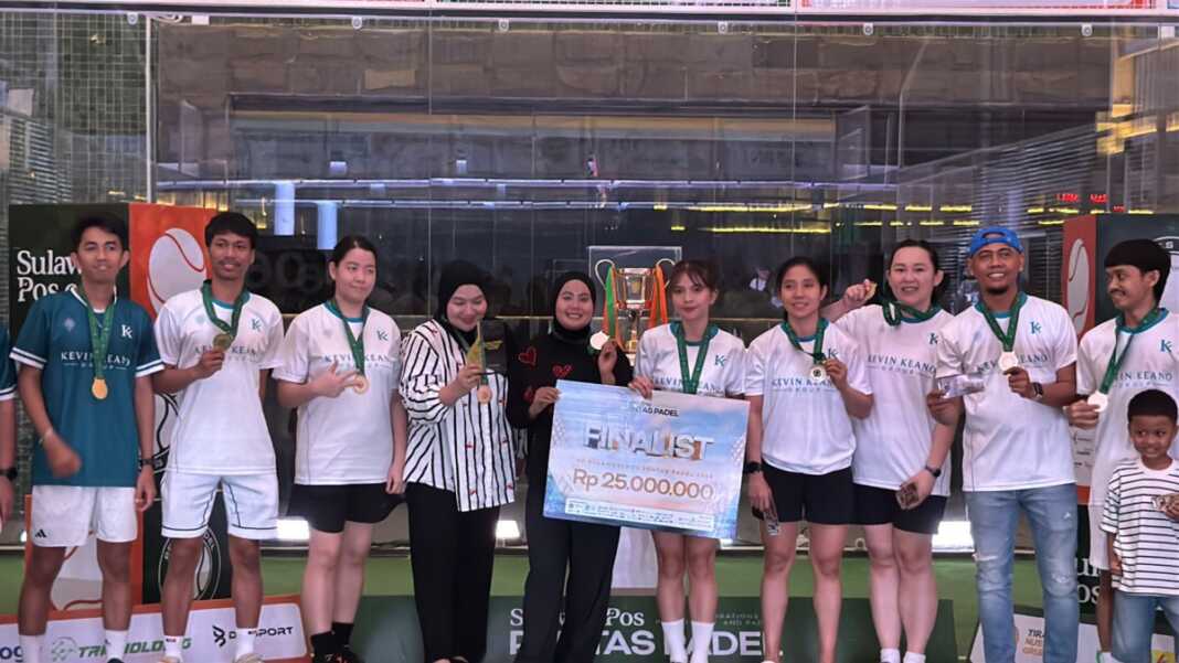 KevinKeano kehilangan dua partai ganda yang diincar hingga set kelima sebelum YSL menang 3-0 pada final week SulawesiPos Pentas Padel 2026