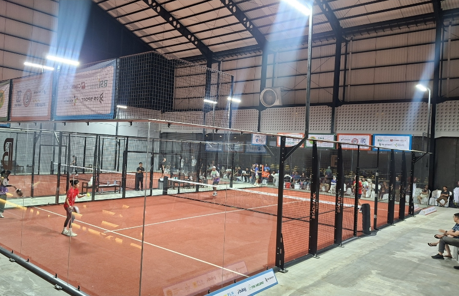 SulawesiPos Pentas Padel 2026 memasuki hari terakhir pertandingan di Beach Padel Club Makassar, Kamis (17/9/2026).