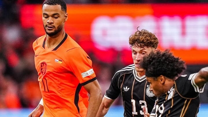 Belanda menahan Jerman 1-1 pada laga pembuka UEFA Nations League di Johan Cruyff Arena, Amsterdam, Jumat dinihari (25/9/2026)