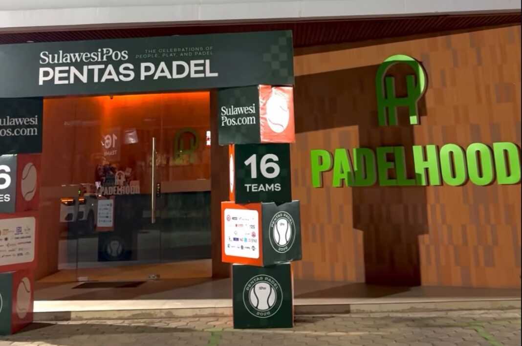 Semifinal dan final SulawesiPos Pentas Padel 2026 digelar di Padelhood Makassar dalam lima kategori pada pekan terakhir, 26-27 September 2026