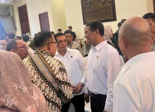 Wakil Bupati Bone dalam rakor program bioethanol nasional bersama Menteri Pertanian di Kementerian Pertanian Republik Indonesia, Jakarta, Senin (21/9/2026).