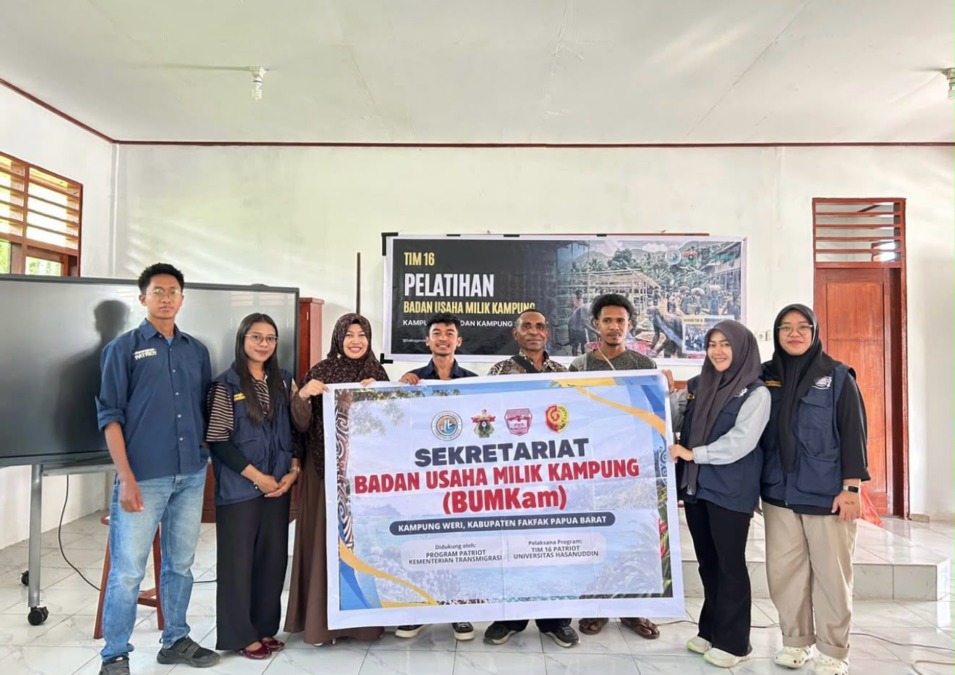 Kawal Kemandirian Desa, Tim 16 Ekspedisi Patriot Unhas Gelar Pilot Action BUMKam dan Pemuda di Weri–Saharey
