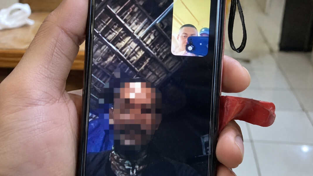 Tangkapan layar ponsel pegawai pertanian, Wili Mbuik korban penembakan di Jayawijaya