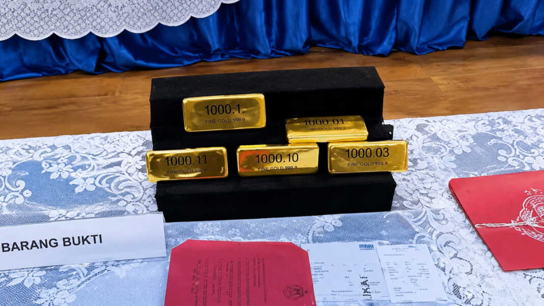 Sebagian dari 29 kg emas senilai Rp73,3 miliar yang digagalkan Bea Cukai di empat bandara pada 5–14 September 2026