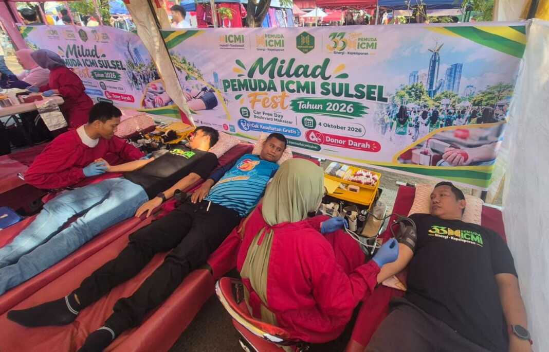 Dalam rangka Milad ke-33, Pemuda ICMI Sulsel gelar Pemuda ICMI Fest 2026 di CFD Boulevard Makassar dengan senam sehat, donor darah, dan cek kesehatan gratis untuk warga.