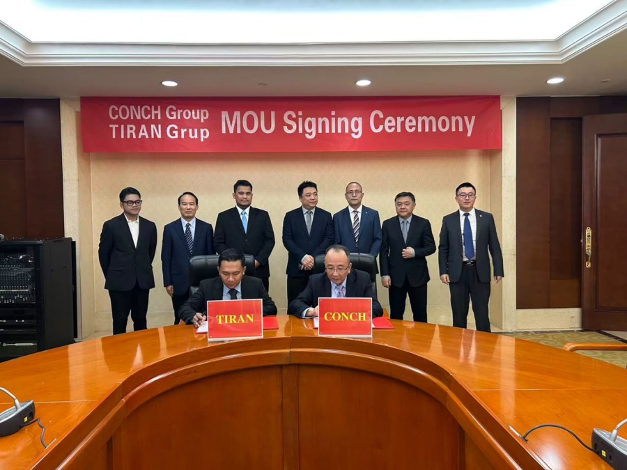 Penandatanganan kerja sama investasi PT Tiran Nusantara Grup dan Conch Investment Holdings di Anhui, Tiongkok