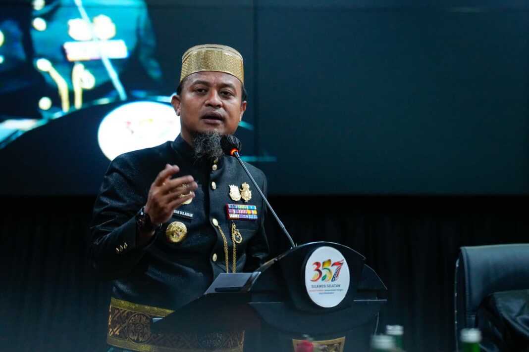 Gubernur Andi Sudirman Sulaiman menegaskan percepatan infrastruktur senilai Rp3,7 triliun, penguatan UMKM, dan swasembada pangan pada HUT ke-357 Sulsel.