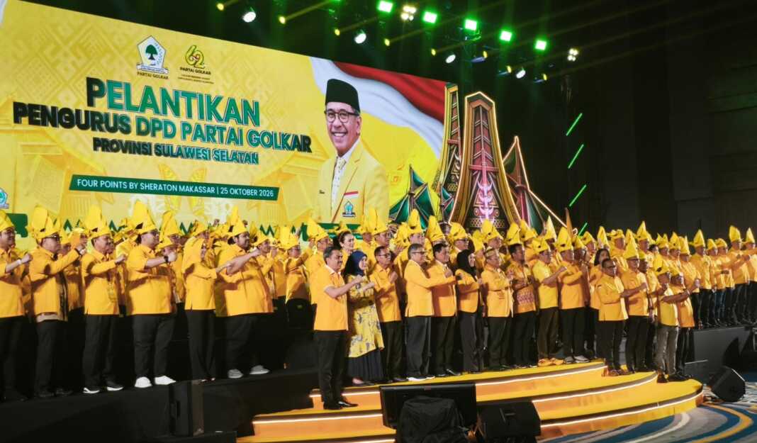 Sekjen Golkar Muhammad Sarmuji melantik IAS sebagai Ketua DPD I Golkar Sulsel 2024–2029, bersama 197 pengurus lainnya.