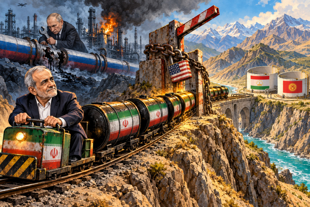 Iran menjajaki pasar minyak Asia Tengah di tengah krisis Rusia dan hambatan sanksi Amerika. (Ilustrasi: ChatGPT).