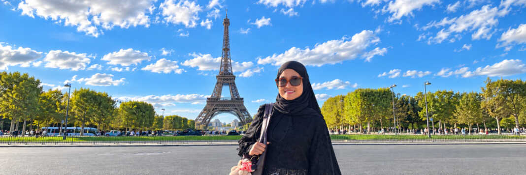 Fatyan Aulivia mengisahkan dampak demonstrasi Prancis terhadap aktivitas warga, menekankan perbedaan aspirasi dan kekerasan. (Foto: Dok.Pribadi)