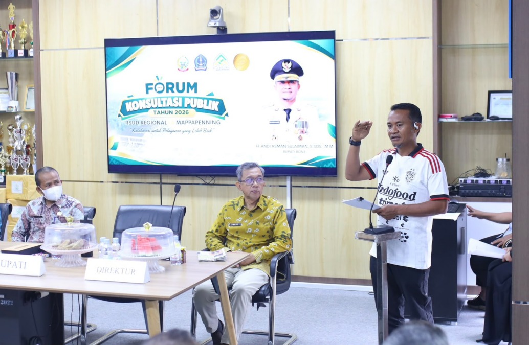 RSUD Regional La Mappapenning Bone menggelar Forum Konsultasi Publik 2026 untuk menyerap masukan masyarakat dan meningkatkan kualitas pelayanan kesehatan