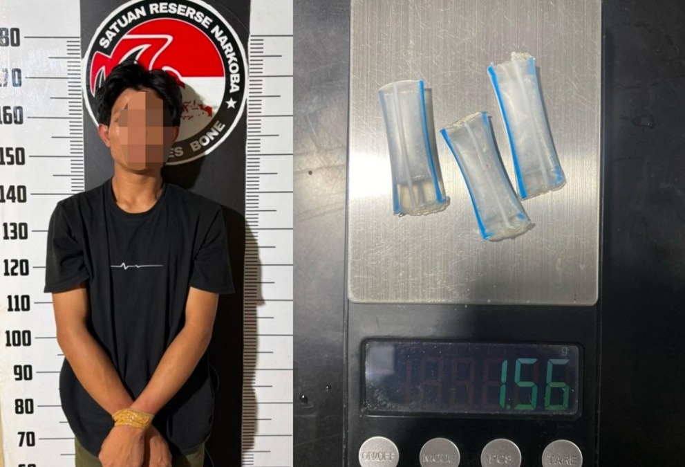 Satresnarkoba Polres Bone mengamankan sembilan orang dalam pengungkapan dugaan peredaran sabu di Kajuara. Polisi menyita 6 paket sabu seberat 3,39 gram dan 9 ponsel