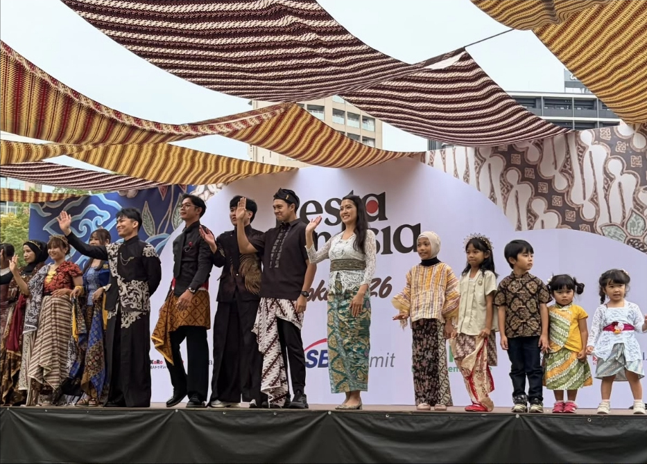 Fashion Show diaspora Indonesia dan warga Jepang di Pesta Indonesia Fukuoka 2026.
