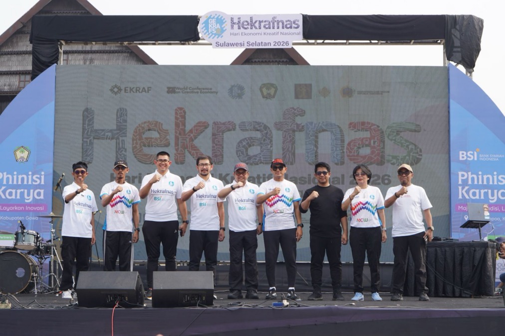 Sebanyak 1.500 peserta meramaikan Nusantara Creativewalk Hekrafnas 2026 di Museum Balla Lompoa, Gowa