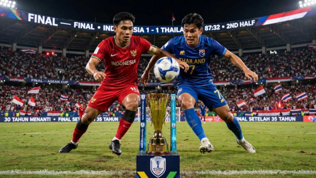 Indonesia memburu trofi pertama setelah 35 tahun pada final FIFA Asean Cup 2026 lawan Thailand di Stadion Utama Gelora Bung Karno (SUGBK), Jakarta, Senin (5/10/2026) pukul 21.00 WITA