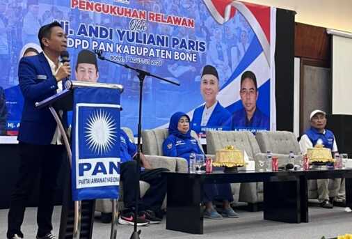 Herman ST Ketua DPD PAN Bone yang dijadwalkan dilantik di Makassar.