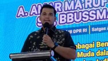 Amar Ma’ruf Sulaiman mengajak mahasiswa IAIN Parepare saling menjaga dan peduli terhadap teman sebagai upaya mencegah penyalahgunaan narkoba.