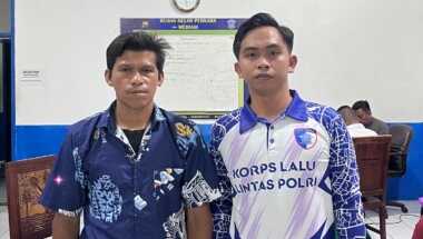 Satlantas Polresta Gowa mengamankan pria berinisial S yang diduga terlibat tabrak lari di Jalan Poros Malino.