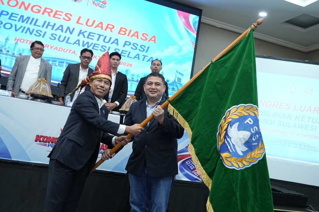 Appi terpilih dalam Kongres Luar Biasa (KLB) PSSI Sulsel di Hotel Aryaduta, Makassar, Selasa (27/10/2026).