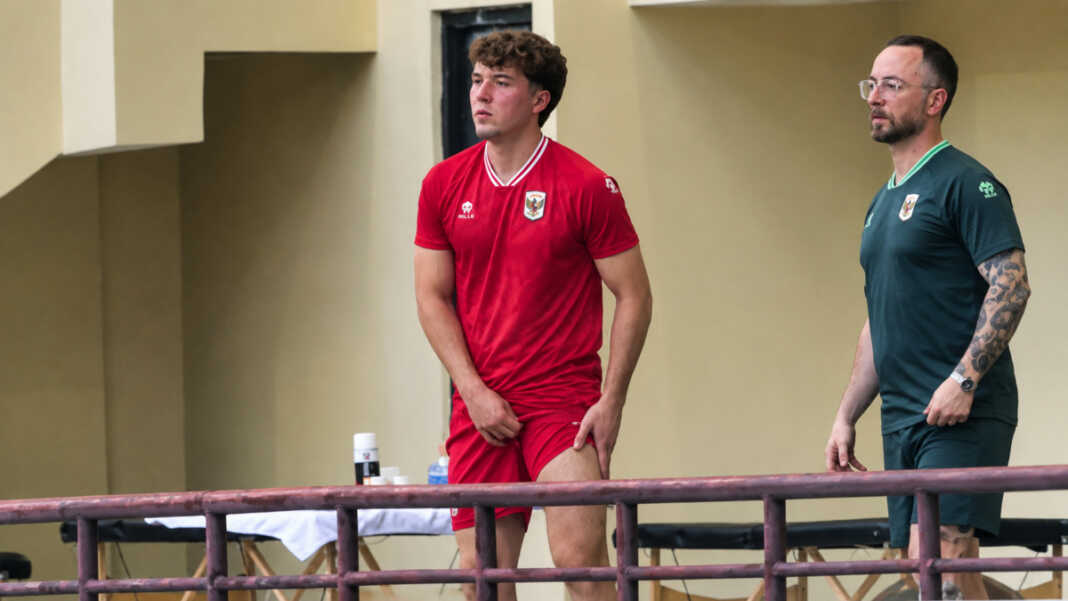 Ole Romeny saat menjalani latihan bersama Timnas Indonesia jelang final FIFA ASEAN Cup 2026
