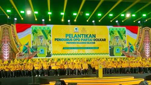 Pengurus DPD I Partai Golkar Sulsel periode 2026–2031 resmi dilantik. Berikut daftar lengkap namanya.